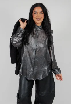 Mes Demoiselles Shirts & Blouses^Damelia Shirt in Silver and Black