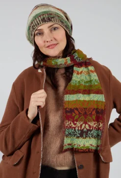 Butapana Scarves^Decorative Cotton Scarf in Olive