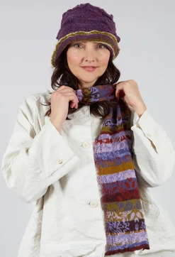 Butapana Scarves^Decorative Cotton Scarf in Periwinkle