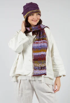 Butapana Scarves^Decorative Cotton Scarf in Periwinkle