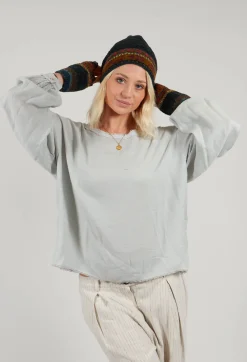 Butapana Hats^Decorative Wool Beanie in Turquoise
