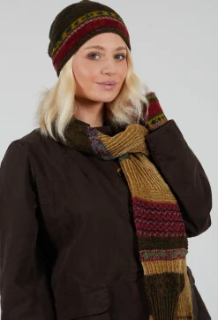 Butapana Hats^Decorative Wool Beanie in Olive