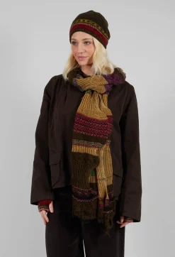 Butapana Hats^Decorative Wool Beanie in Olive