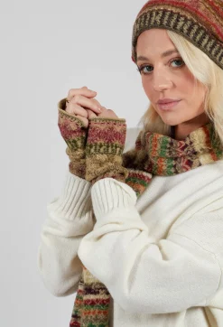 Butapana Gloves^Decorative Wool Gloves in Greige