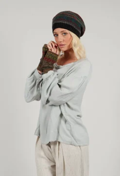 Butapana Gloves^Decorative Wool Gloves in Taupe