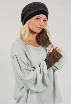 Butapana Gloves^Decorative Wool Gloves in Taupe