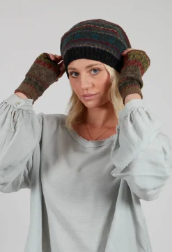 Butapana Gloves^Decorative Wool Gloves in Taupe
