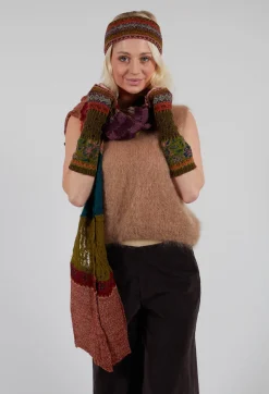 Butapana Scarves^Decorative Wool Scarf in Rust