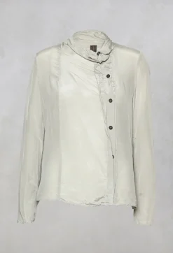 Jayko Shirts & Blouses^Deneb Silk Shirt in Grey