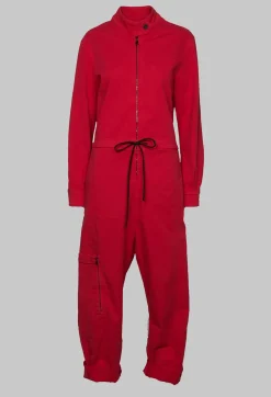 Nostra Santissima Jumpsuits^Denim Jumpsuit in Red