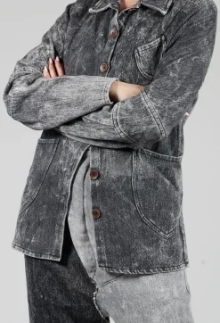 Marc Point Jackets^Denim Style Jacket in Grey