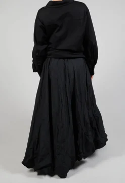 Bize Skirts^Dipped Hemline Skirt in Black