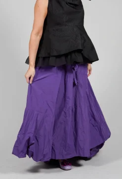 Bize Skirts^Dipped Hemline Skirt in Purple