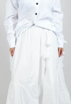 Bize Skirts^Dipped Hemline Skirt in White