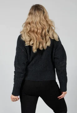 Isabel Benenato Tops^Distressed Top in Graphite