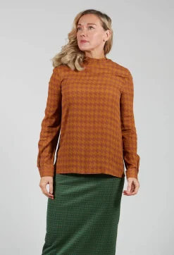 Niù Shirts & Blouses^Dogtooth Blouse in Gold