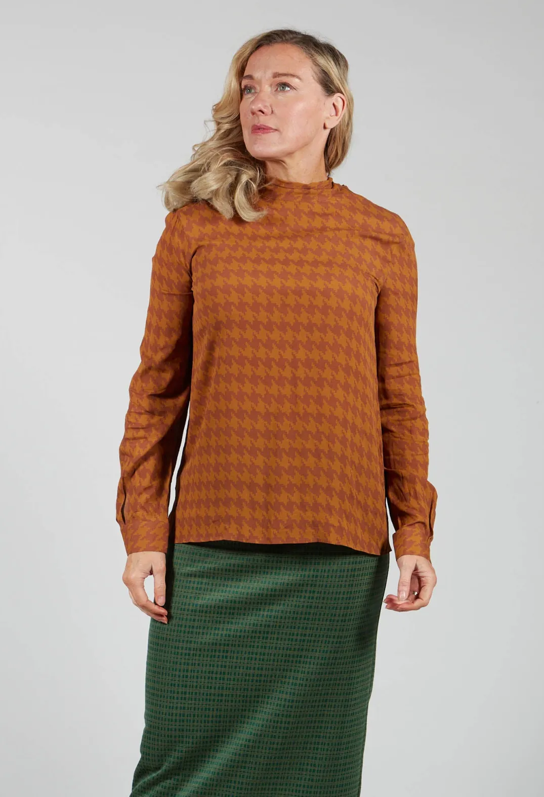 Niù Shirts & Blouses^Dogtooth Blouse in Gold