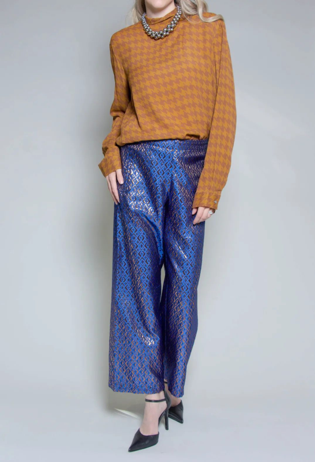 Niù Shirts & Blouses^Dogtooth Blouse in Gold