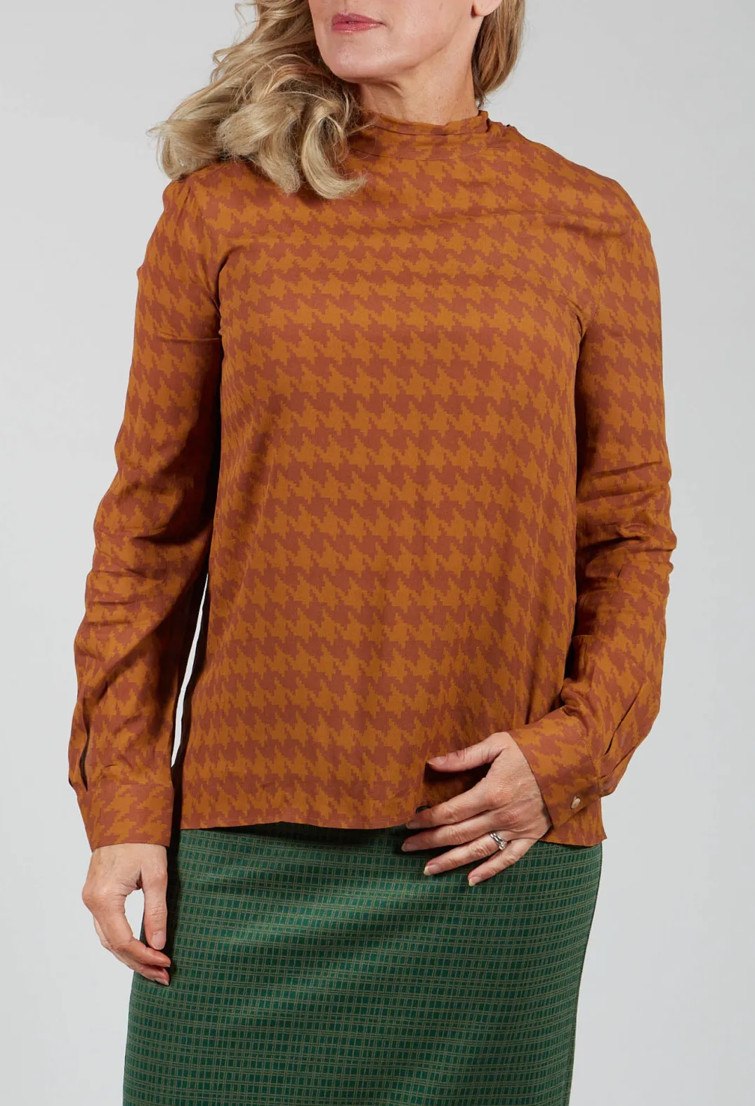 Niù Shirts & Blouses^Dogtooth Blouse in Gold