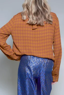 Niù Shirts & Blouses^Dogtooth Blouse in Gold