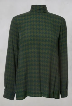 Niù Shirts & Blouses|Co-ords & Suits^Dogtooth Blouse in Laurel