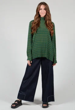 Niù Shirts & Blouses|Co-ords & Suits^Dogtooth Blouse in Laurel