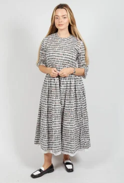 Hannoh Wessel Dresses^Dominga Print Dress in Brown Sticks