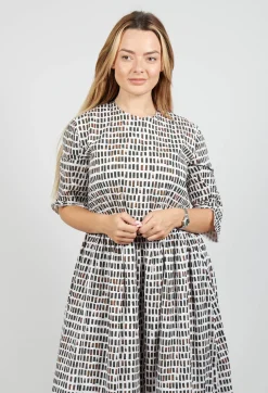 Hannoh Wessel Dresses^Dominga Print Dress in Brown Sticks