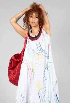 Tadashi with Giovanna Guglielmi Dresses^Doodle Print Dress in White
