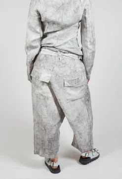 Pal Offner Trousers^Double Belted Trousers in Dark Marble