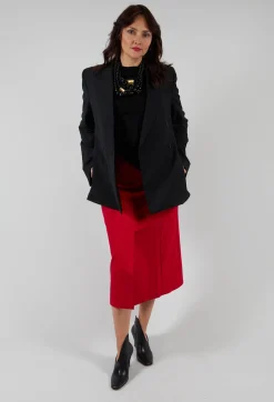 Malloni Jackets^Double Breasted Blazer in Nero
