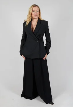 Malloni Jackets^Double Breasted Blazer in Nero
