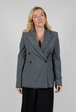 Malloni Jackets^Double Breasted Blazer in Grigio