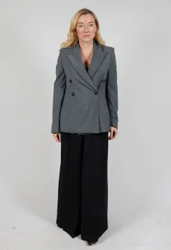 Malloni Jackets^Double Breasted Blazer in Grigio