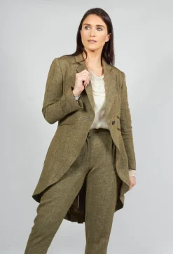 T.ba Coats^Double Breasted Blazer in Rock
