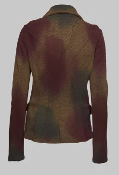 Rundholz Mainline Jackets^Double Breasted Jacket with Pointed Collar in Umbra Paint