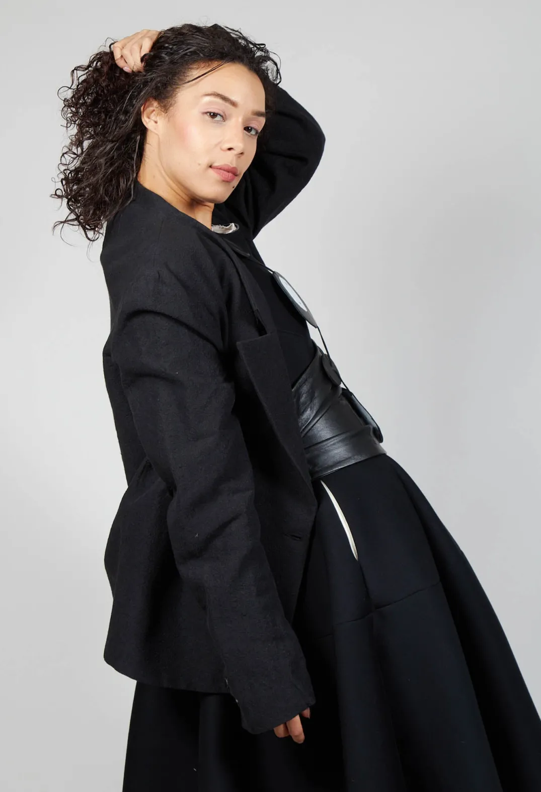Marc Point Jackets^Double Lapel Blazer in Black