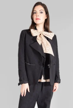 Marc Point Jackets^Double Lapel Blazer in Black