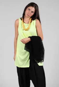 Rundholz Black Label Tops^Draped Jersey Vest Top in Sun Print