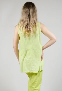 Rundholz Black Label Tops^Draped Jersey Vest Top in Sun Print
