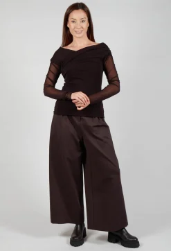 Mei Meij Tops^Draped Mesh Top in Java