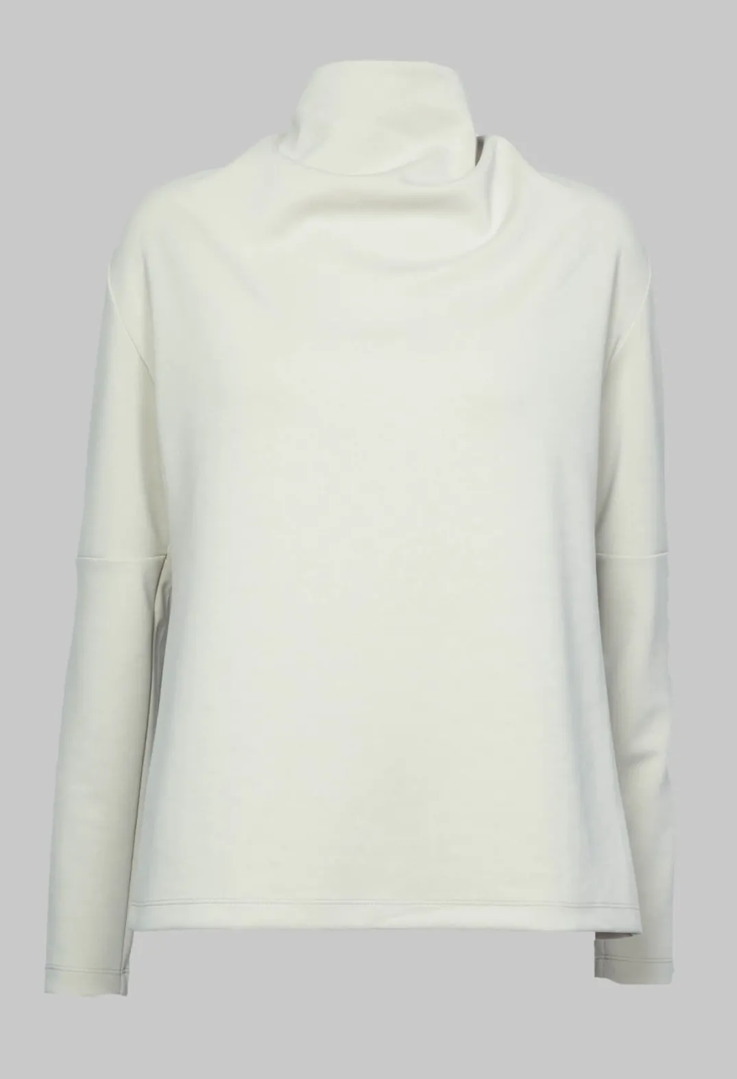 Xenia Design Shirts & Blouses^Draped Neck Top with Long Sleeves in Off White