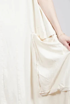 Rundholz Dip Dresses^Draped Sleeveless Dress with Back Pleats in Greige