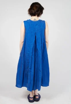 Rundholz Dip Dresses^Draped Sleeveless Dress with Back Pleats in Royal
