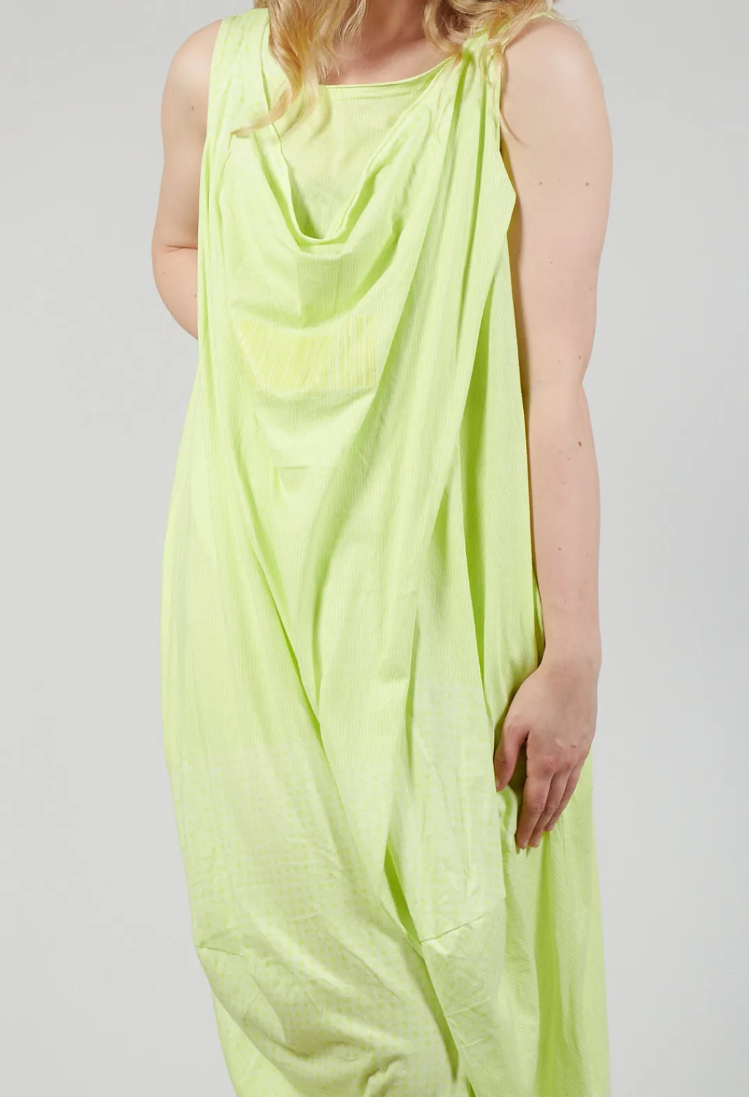 Rundholz Black Label Dresses^Draped Sleeveless Jersey Dress in Sun Print