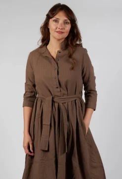 Hannoh Wessel Dresses^Dress Dalia in Brown