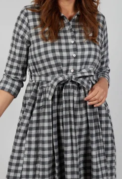 Hannoh Wessel Dresses^Dress Dalia in Grey Check