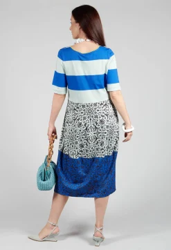 Traces of Me Dresses^Dress Durga Sea Stripes Amparo Blue in Blue
