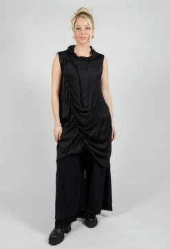 Sanctamuerte Dresses^Dress in Raso di Viscosa Nero