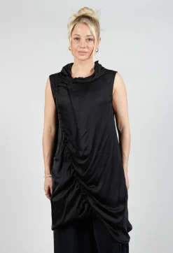 Sanctamuerte Dresses^Dress in Raso di Viscosa Nero